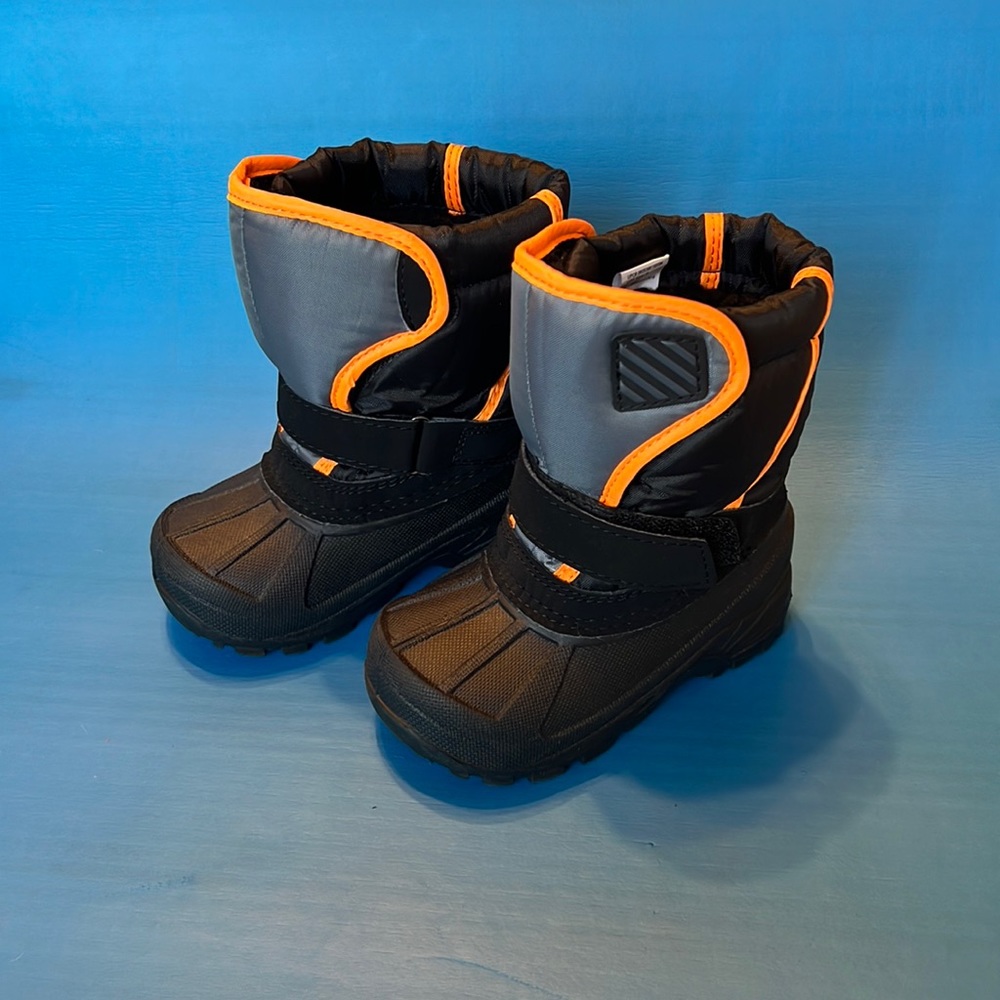 Sintetico Snow Boots, Orange/Black size：6